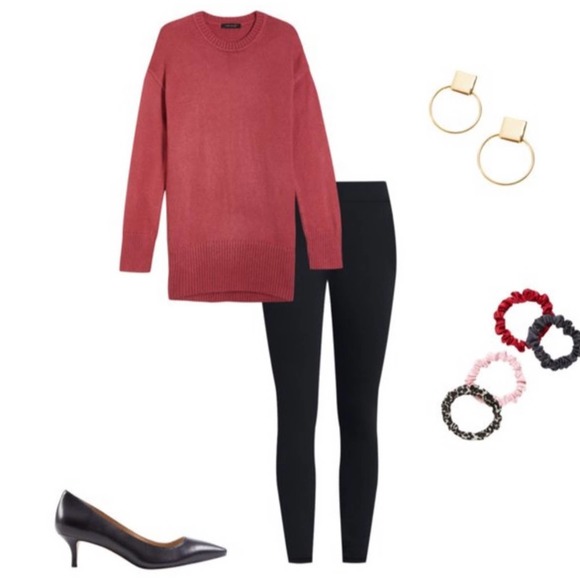 Ann Taylor Womens Leggings The Seamed Legging Stretch Black Extra Small - Picture 2 of 8